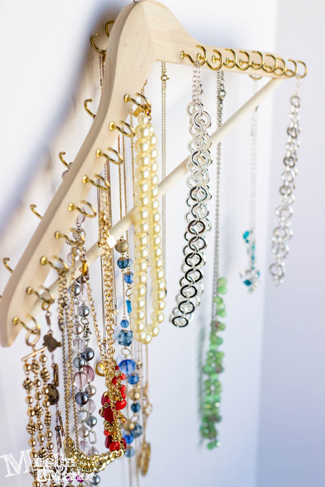 DIY Hook Hanger for Jewelry Organization - Muslin and Merlot